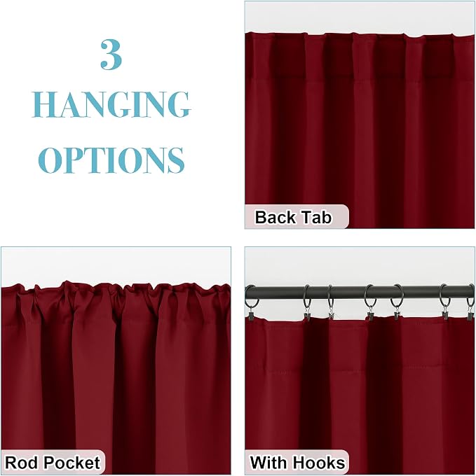 RYB HOME Bathroom Curtains Blackout - Image 6