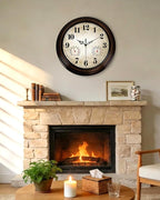 Vintage Wall Clock 13 Inch Quartz Silent Non-Ticking Analog Clock - Image 7