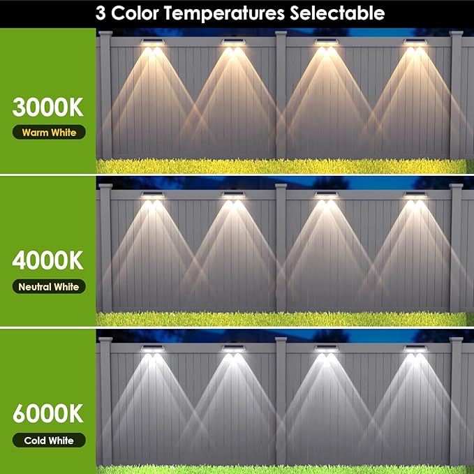 Solar Fence Lights Outdoor - Image 3