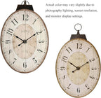 24" H x 18" W Large French Country Oval Wall Clock - Image 10