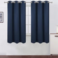 LEMOMO Navy Blue Blackout Curtains 34 x 63 Inch Length/Set of 2 Curtain by Lemomo