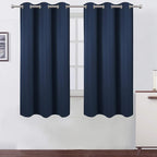 LEMOMO Navy Blue Thermal Blackout Curtains/38 x 63 Inch/Set of 2 Panels Room by Lemomo