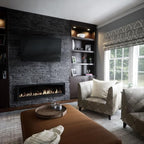EverStone Cascade Faux Stone Panel, 48 5/8"W x 24 3/4"H x 1 1/4"D, Graphite - Image 13