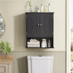 TEENFON Bathroom Wall Cabinet, Over The Toilet Space Saver Storage Cabinet - Image 4