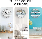 KECYET Wall Clock Battery Operated 8 Inch Silent Non Ticking Coastal Design - Image 4