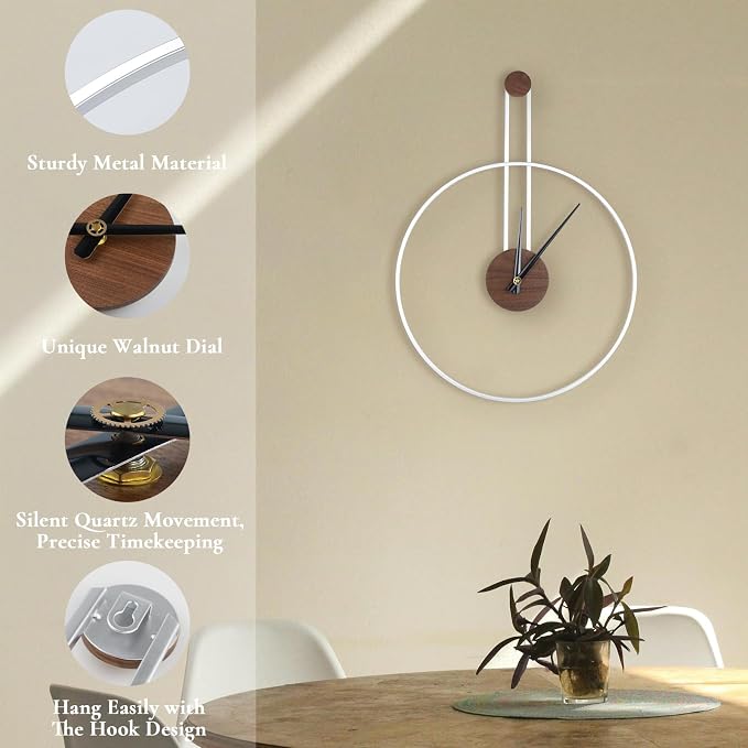 DRELIFAM Modern Wall Clock Large Wall Clocks - Image 5