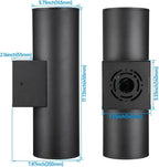 LEONLITE 18 Inch 5CCT LED Cylinder Up Down Wall Light Outdoor, 100V-277V - Image 2