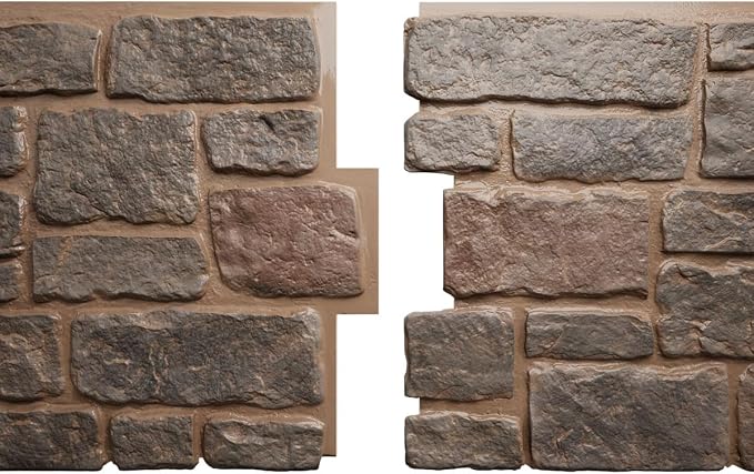 EverStone Cobblestone Faux Stone Panel, Breckenridge Color - Image 8