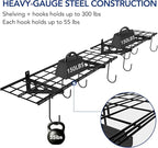 FLEXIMOUNTS Garage Wall Shelving, Includes 8 Bike Hooks, Wall Shelf Garage - Image 4