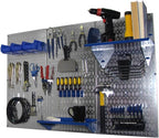 Wall Control Pegboard Organizer 4 ft. Metal Pegboard Standard Tool Storage Kit by Wall+Control