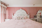 Dimoon 394''x17.7'' Pink Peel and Stick Wallpaper Contact Paper Modern Self - Image 3
