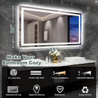 55x30 Inch LED Bathroom Mirror - Image 2