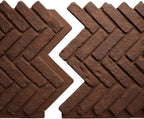 EverStone Herringbone Faux Brick Panel, 46 1/2"W x 25 1/4"H x 1"D, Pizzeria - Image 8