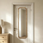 WallBeyond Full Length Door Mirror 14" x 48", Wood Frame Over-the-Door Mirror by WallBeyond