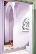 Dimoon 236''x17.7'' Purple Peel and Stick Wallpaper Contact Paper Modern Self - Image 3
