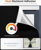 Sumobaby Blackout Curtains Portable 21"x36", No Drill Blackout Shades - Image 3