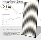 Olanglab Wood Slat Wall Panels 4 Pack, Acoustic Wall Panels, 47.24'' x 23.62" - Image 2