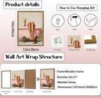 Funny Girl Bathroom Wall Art Pink Cute Girly Bathtub Wall Decor Picture - Image 3