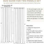 100% Blackout Shield Chambray Blue Linen Blackout Curtains - Image 7