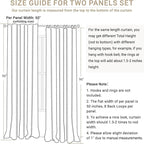 100% Blackout Shield Chambray Blue Linen Blackout Curtains - Image 7