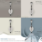 Amerock H5546526 | Adare Double Prong Decorative Wall Hook | Polished Chrome - Image 7