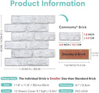 Commomy 3D Brick Peel and Stick - Image 4