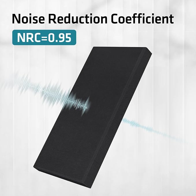 UMIACOUSTICS 4 PCS Acoustic Panels, 2“ Thick 23.6" x 11.8" Fiberglass Sound - Image 8