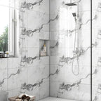 Chejiaye 10pcs Marble Peel and Stick Backsplash Waterproof Washroom Wall Panels - Image 2
