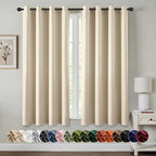 MIULEE Blackout Curtains for Bedroom Living Room 2 Panels, Thermal Insulated by MIULEE