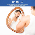MAGFLERUM Irregular Wall Mirror, 30 * 20 inch Asymmetrical Wood Mirrors - Image 5