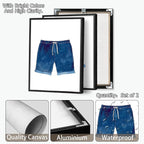 Liyark Set of 2 Retro Navy Blue And White Swimsuit Art Posters Beach Bathing - Image 2