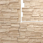 EverStone Cascade Faux Stone Panel, 48 5/8"W x 24 3/4"H x 1 1/4"D, Ocean Floor - Image 9