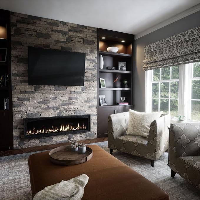 Ekena Millwork 49"W x 25 1/2"H x 1 1/4"D Acadia Ledge Stacked Stone, StoneWall - Image 11