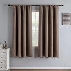 IGEMAEVE Blackout Curtains 72 Inch Length 2 Panels Set, Rod Pocket Energy by IGEMAEVE