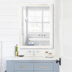 Tanmicoshomy White Shell Framed Rectangular Mirrors - Image 6