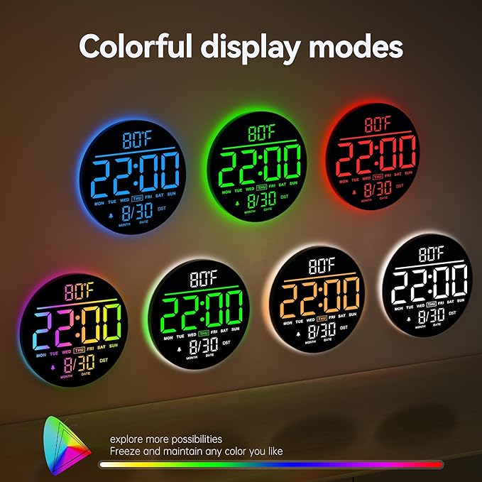 JALL 10" Large Digital Wall Clock - Image 4
