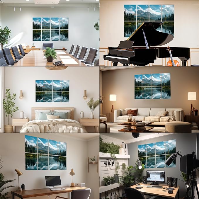 FurnoFlexArt Acoustic Panels Tiles Decorative Room Sound Proof Foam Absorbing - Image 7