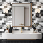 Art3d Peel and Stick Black White Grey Marble Wall Tiles – 12"x12" Thicker - Image 4