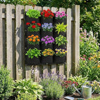 WFIST Vertical Hanging Planter Bag, Breathable Felt Wall Garden Planter - Image 3
