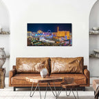 Las Vegas Skyline Wall Art American Cityscape Wall Decor City Night View Canvas - Image 5