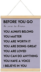 Mental Health Positive Affirmations Inspirational Wall Art Decor, Therapist by Unknown