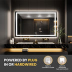 LOAAO 80"X40" LED Mirror for Bathroom, Lighted Bathroom Mirror - Image 6