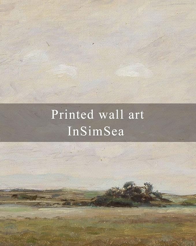 InSimSea Framed Canvas Wall Art, Vintage Landscape Painting, Rustic Nature - Image 7