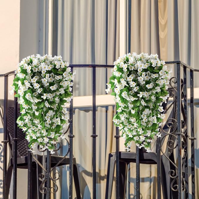 ZFProcess Artificial Fake Hanging Flowers Plants - Image 4