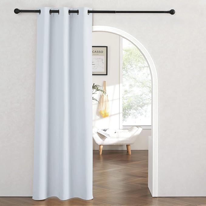 RYB Home Blackout Curtains Thermal Insulating Privacy Temporary Door Curtains by RYBHOME
