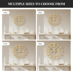 Cuspin Gold Wall Clock 16 Inch, Decorative Wall Clocks Battery-Operated - Image 6