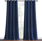 NICETOWN Navy Blackout Curtains 102" Long - Image 2