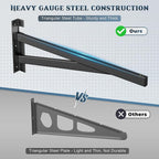 Jusgym 4 Pack Heavy Duty Garage Wall Shelving Set, Wall Mounted Garage Shelves - Image 8