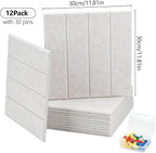 Acoustic Felt Bulletin Board Tiles Self-Adhesive Sound Absorbing Wall Panels - Image 4