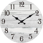KECYET Wall Clock Battery Operated 12 Inch Gray Silent Non Ticking Country by KECYETWALLCLOCK